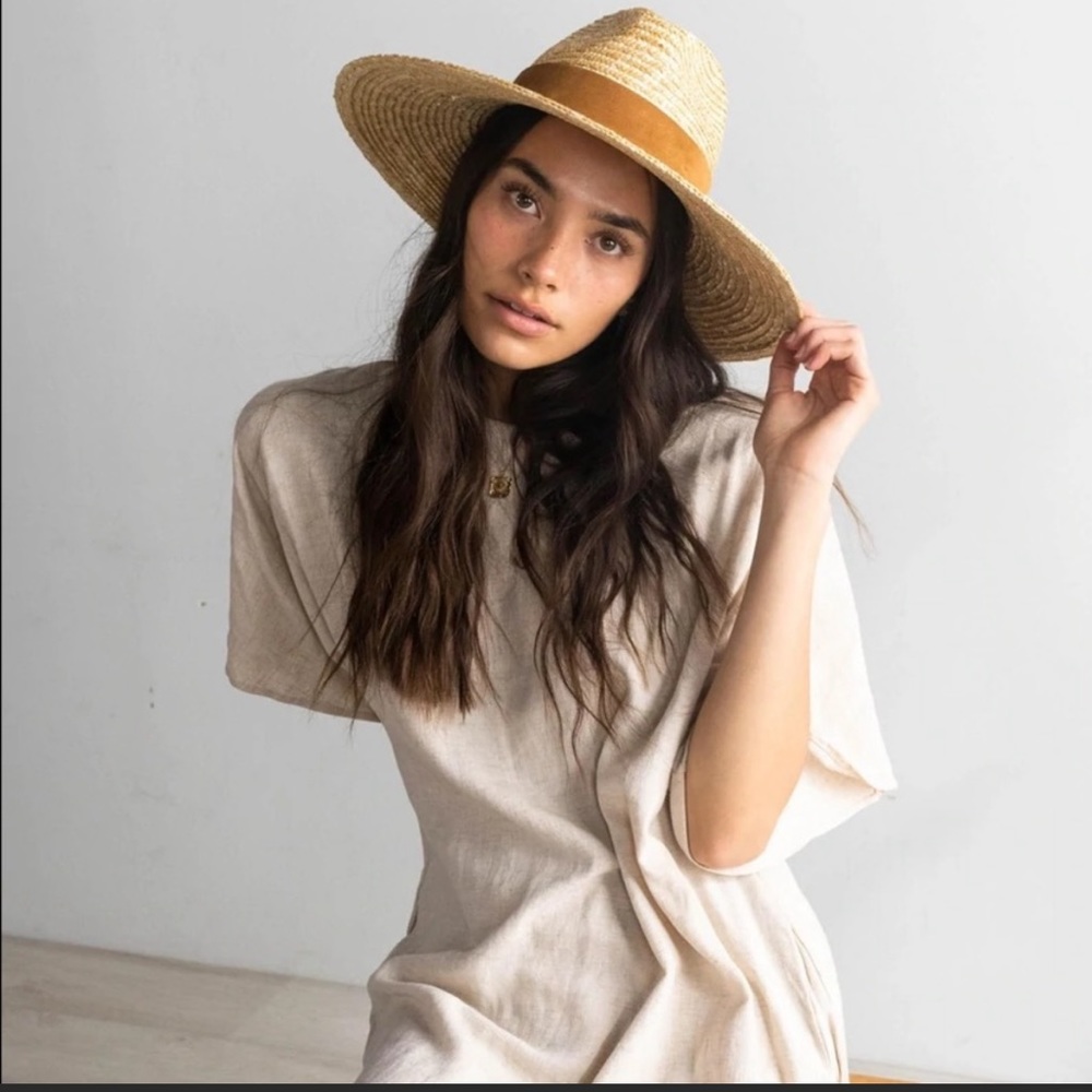 GIGI PIP ISLA STRAW FEDORA HAT